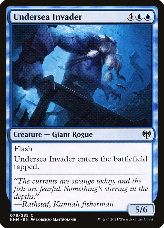 Undersea Invader – Common Magic: The Gathering card from Kaldheim (#78)