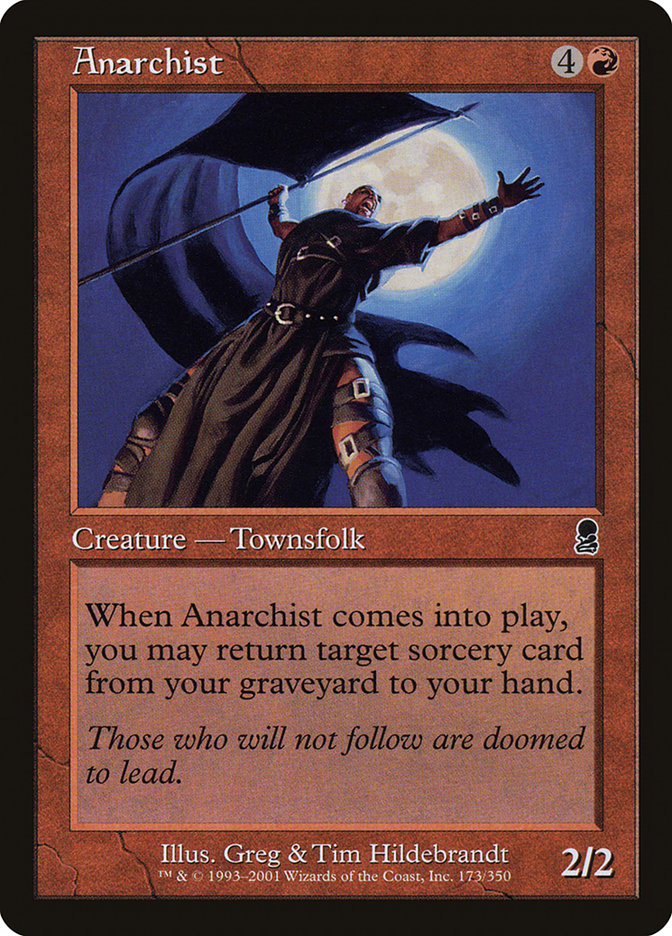 Anarchist – Common Magic: The Gathering card from Odyssey (#173)