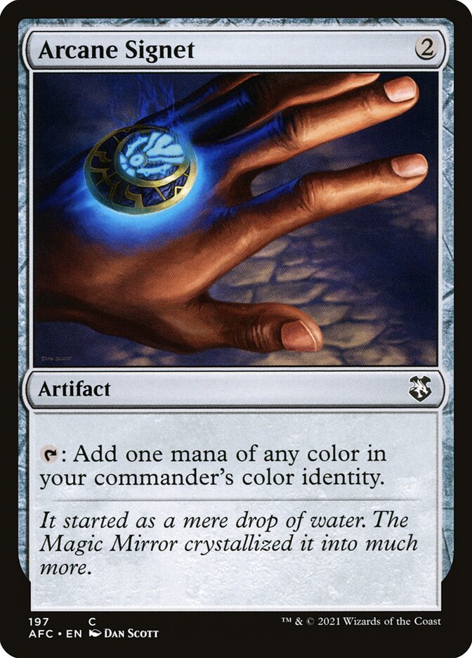 Arcane Signet – Common Magic: The Gathering card from Forgotten Realms Commander (#197)