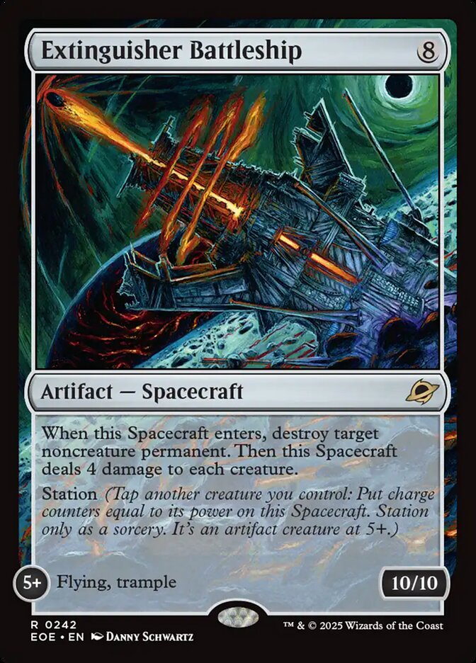 Extinguisher Battleship – Rare Magic: The Gathering card from Edge of Eternities (#242)