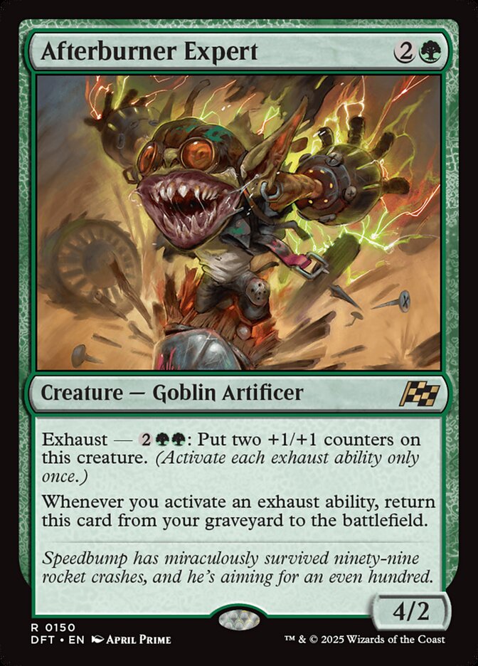 Afterburner Expert – Rare Magic: The Gathering card from Aetherdrift (#150)