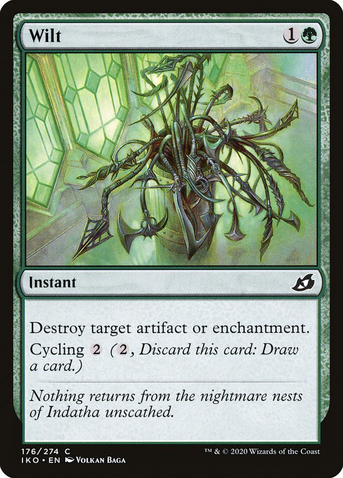 Wilt – Common Magic: The Gathering card from Ikoria: Lair of Behemoths (#176)