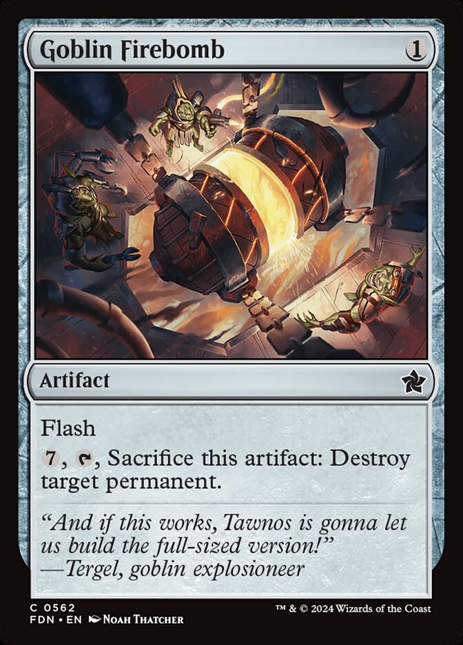 Goblin Firebomb – Common Magic: The Gathering card from Foundations (#562)