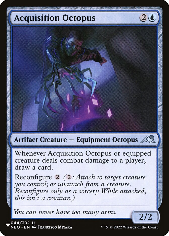 Acquisition Octopus – Uncommon Magic: The Gathering card from The List (#NEO-44)