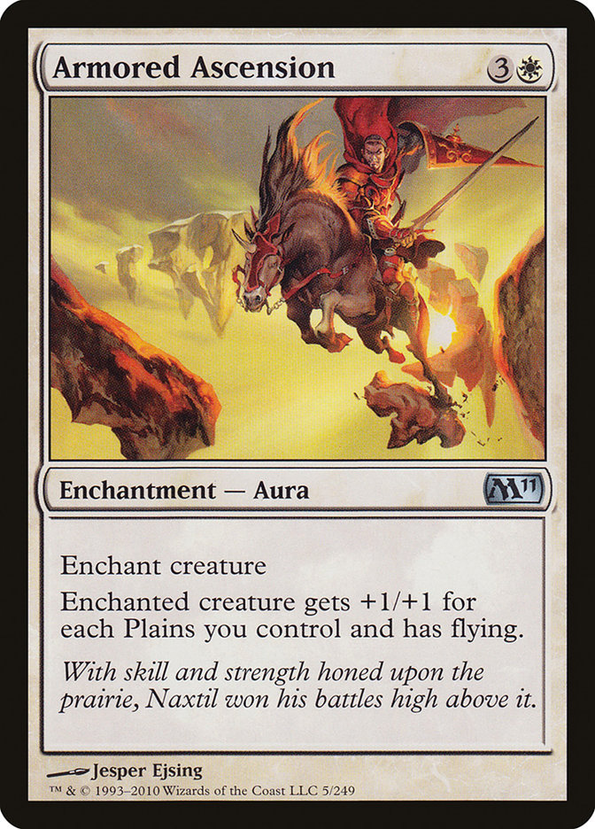 Armored Ascension – Uncommon Magic: The Gathering card from Magic 2011 (#5)