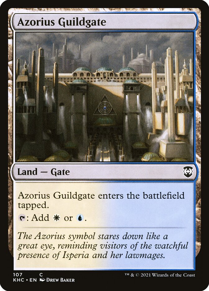 Azorius Guildgate – Common Magic: The Gathering card from Kaldheim Commander (#107)