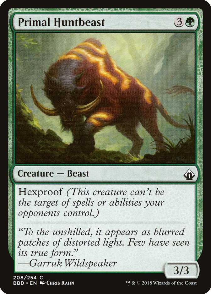 Primal Huntbeast – Common Magic: The Gathering card from Battlebond (#208)