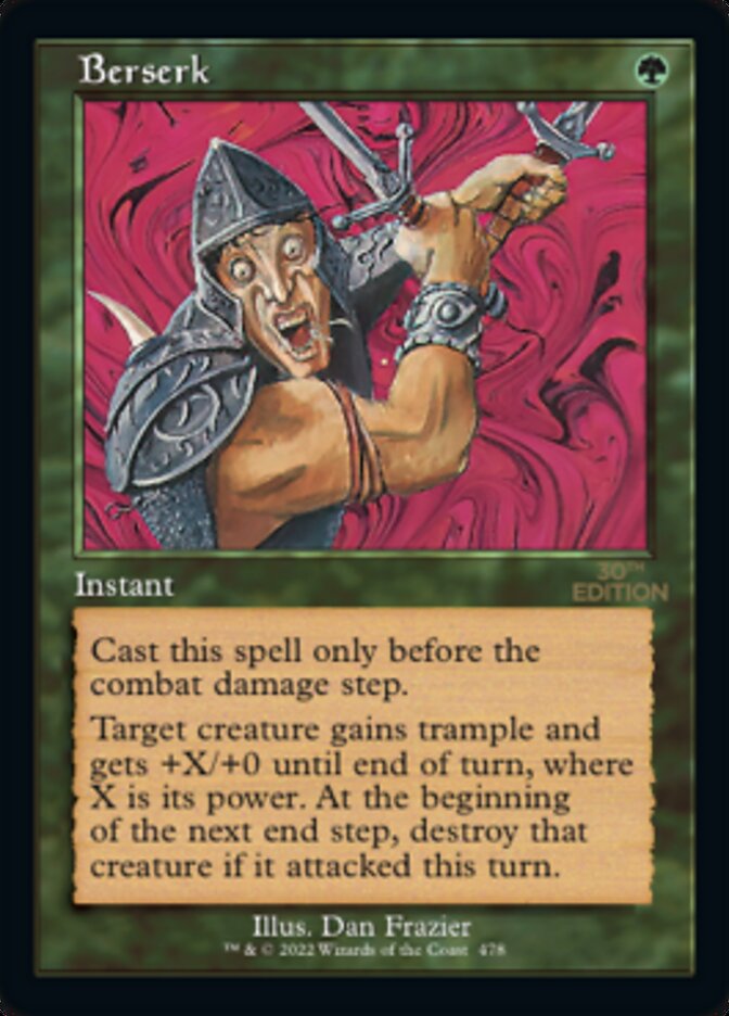 Berserk – Uncommon Magic: The Gathering card from 30th Anniversary Edition (#478)