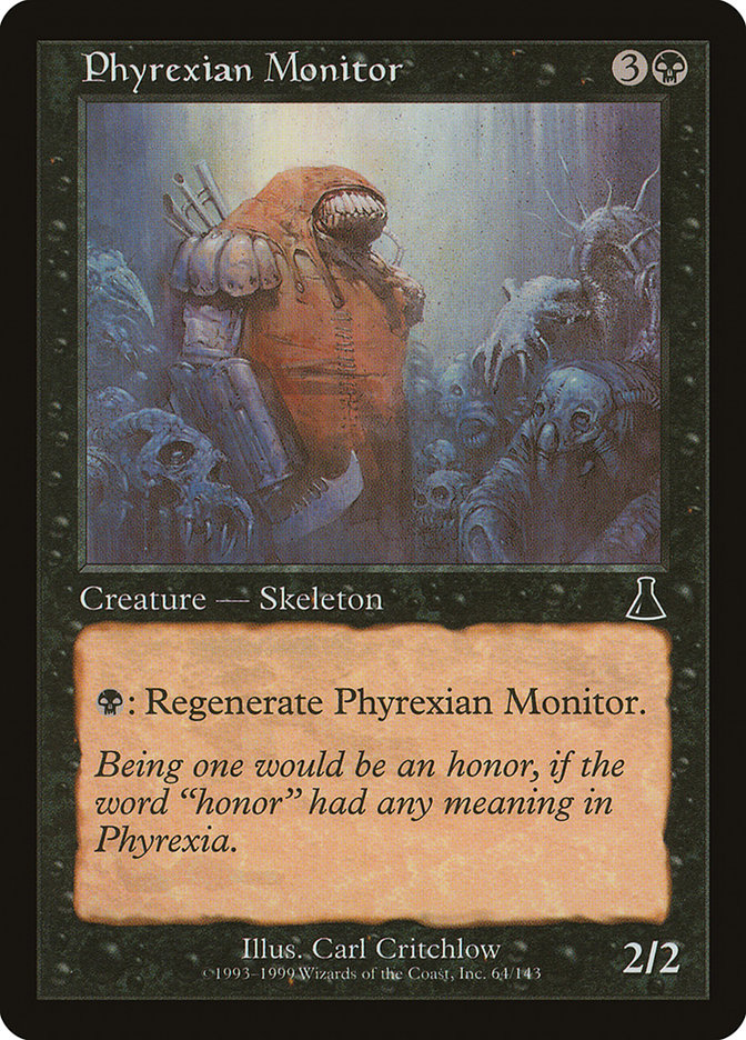 Phyrexian Monitor – Common Magic: The Gathering card from Urza's Destiny (#64)