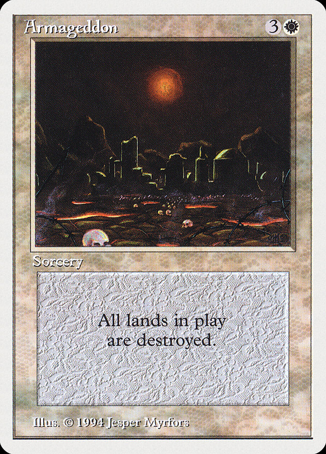 Armageddon – Rare Magic: The Gathering card from Summer Magic / Edgar (#2)