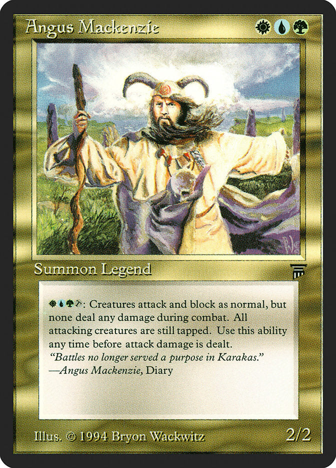 Angus Mackenzie – Rare Magic: The Gathering card from Legends (#217)
