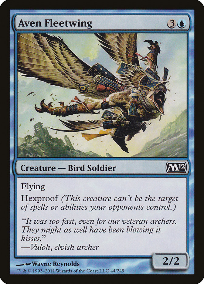 Aven Fleetwing – Common Magic: The Gathering card from Magic 2012 (#44)