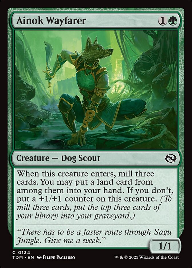 Ainok Wayfarer – Common Magic: The Gathering card from Tarkir: Dragonstorm (#134)
