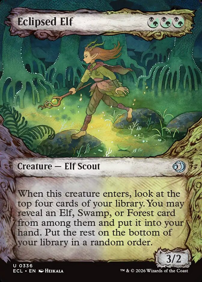 Eclipsed Elf – Uncommon Magic: The Gathering card from Lorwyn Eclipsed (#336)