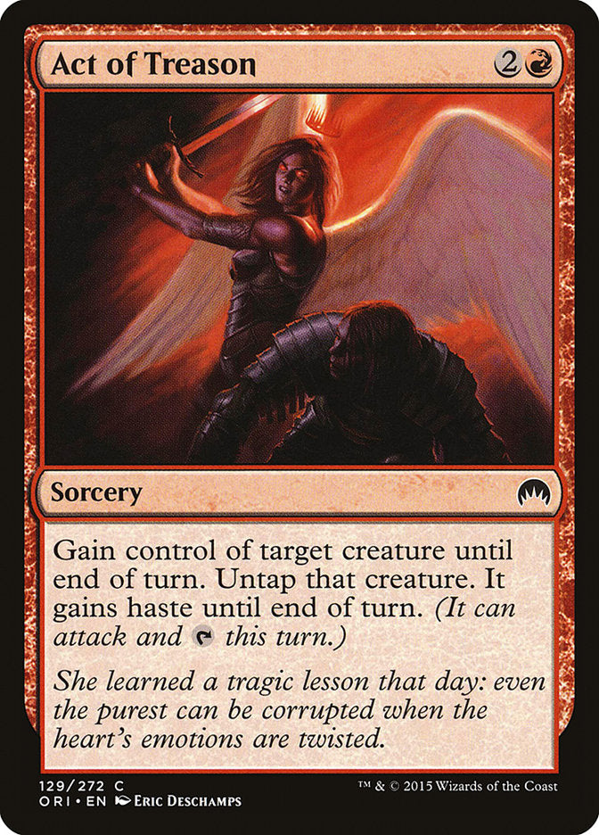 Act of Treason – Common Magic: The Gathering card from Magic Origins (#129)