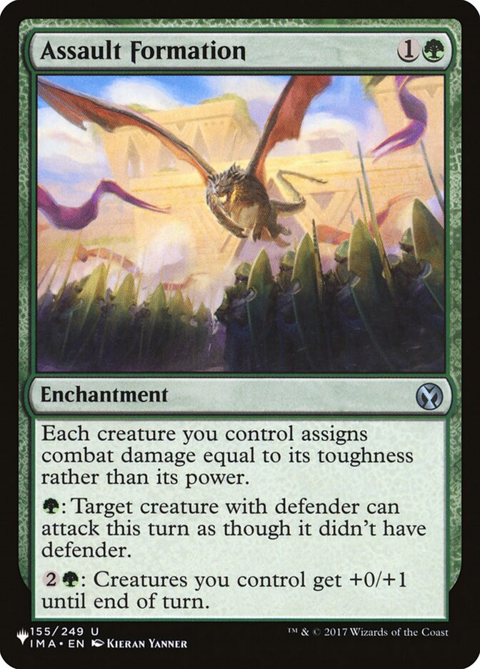 Assault Formation – Uncommon Magic: The Gathering card from The List (#IMA-155)