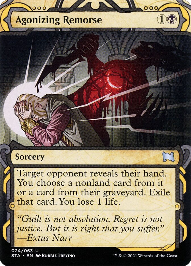 Agonizing Remorse – Uncommon Magic: The Gathering card from Strixhaven Mystical Archive (#24)