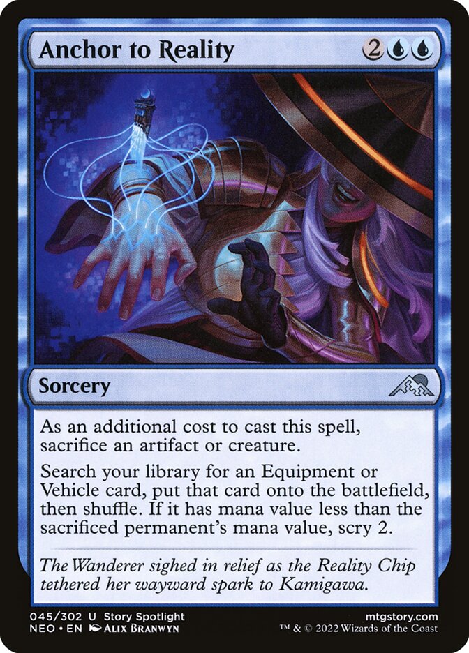 Anchor to Reality – Uncommon Magic: The Gathering card from Kamigawa: Neon Dynasty (#45)