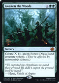 Awaken the Woods – Mythic Magic: The Gathering card from The Brothers' War Promos (#170s)