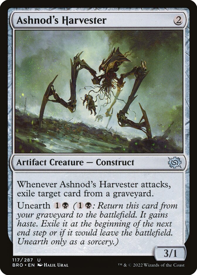 Ashnod's Harvester – Uncommon Magic: The Gathering card from The Brothers' War (#117)