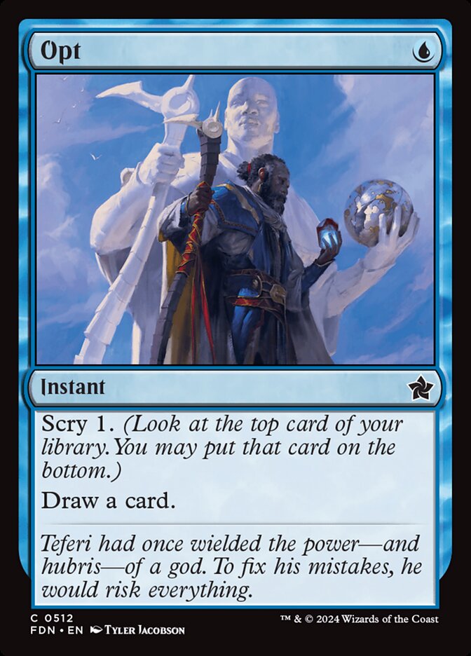 Opt – Common Magic: The Gathering card from Foundations (#512)