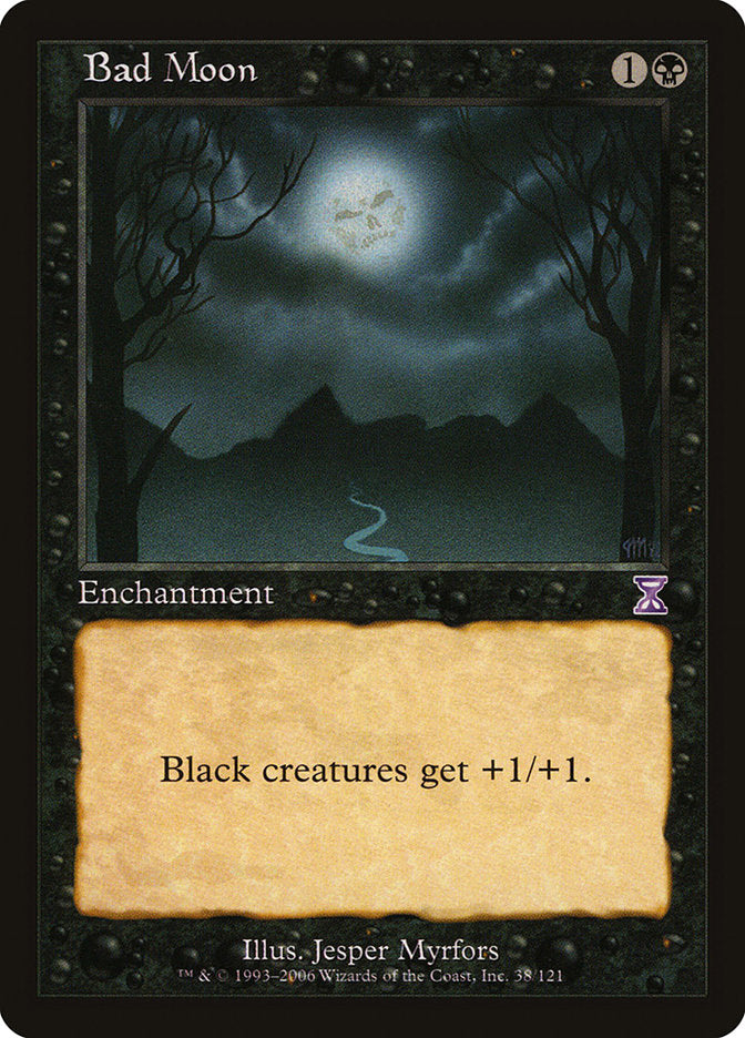 Bad Moon – Special Magic: The Gathering card from Time Spiral Timeshifted (#38)