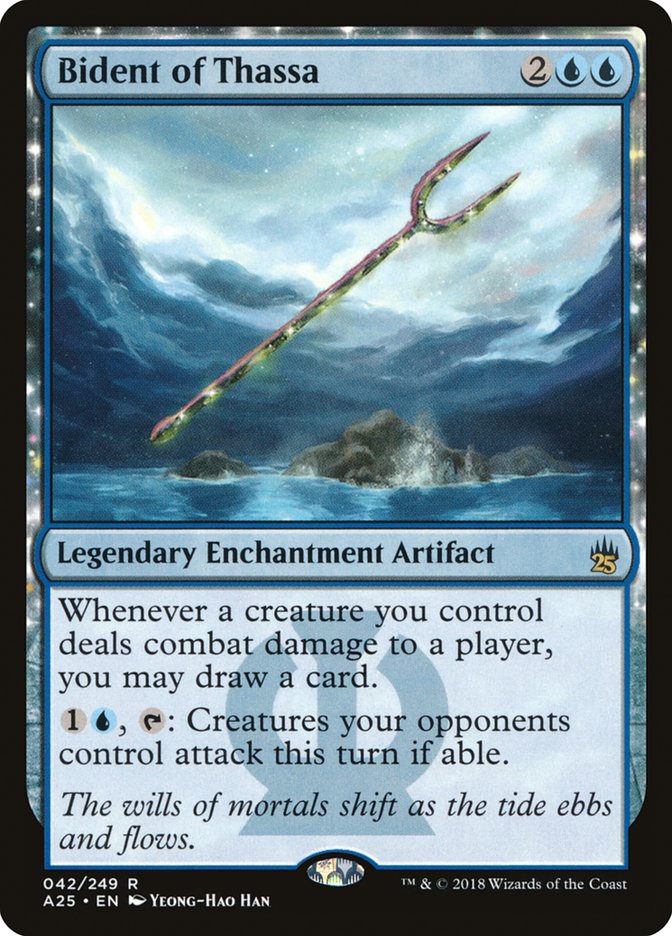 Bident of Thassa – Rare Magic: The Gathering card from Masters 25 (#42)