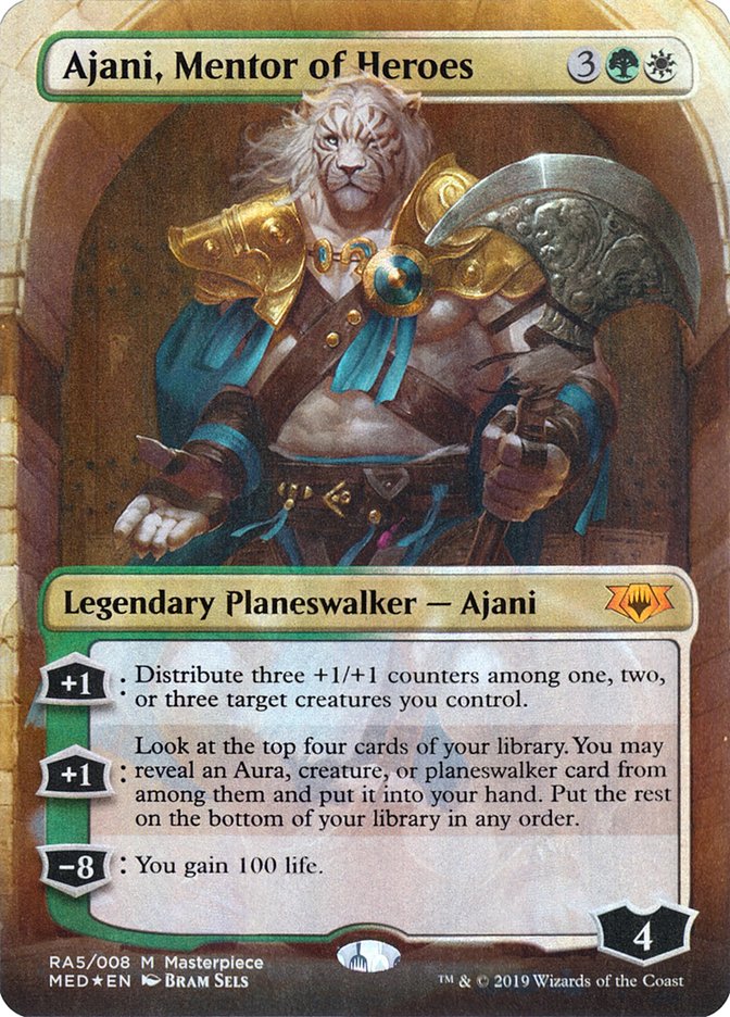 Ajani, Mentor of Heroes – Mythic Magic: The Gathering card from Mythic Edition (#RA5)