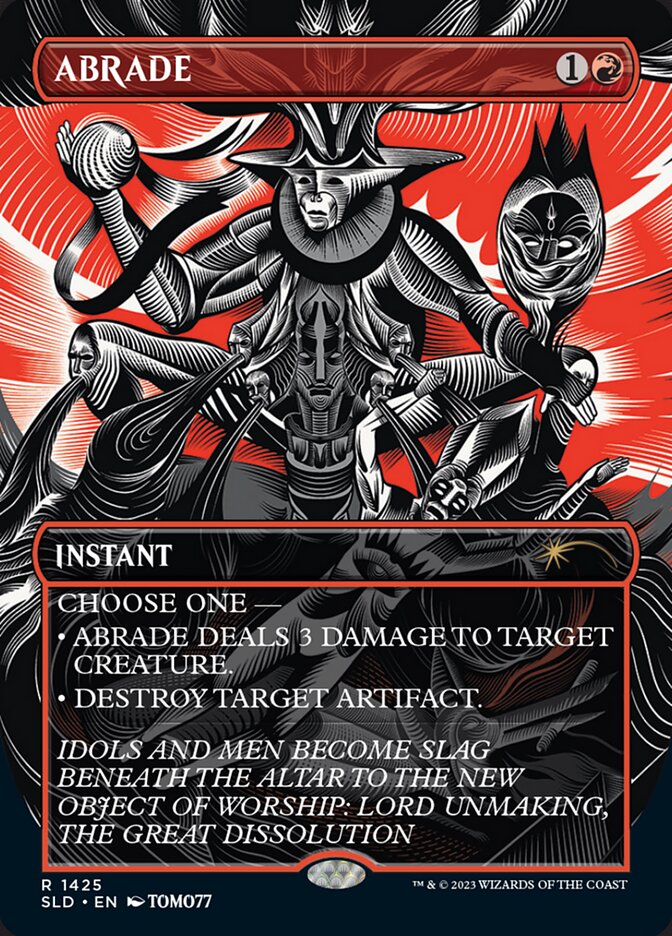 Abrade – Rare Magic: The Gathering card from Secret Lair Drop (#1425)