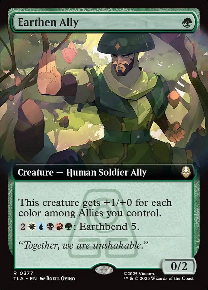 Earthen Ally – Rare Magic: The Gathering card from Avatar: The Last Airbender (#377)