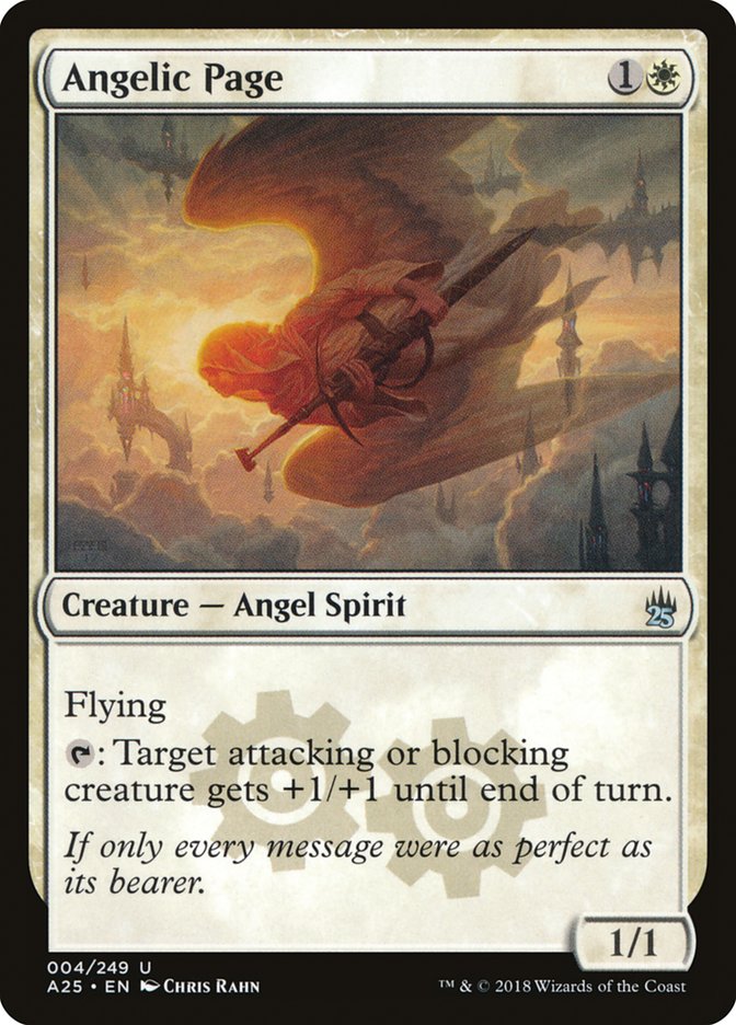 Angelic Page – Uncommon Magic: The Gathering card from Masters 25 (#4)