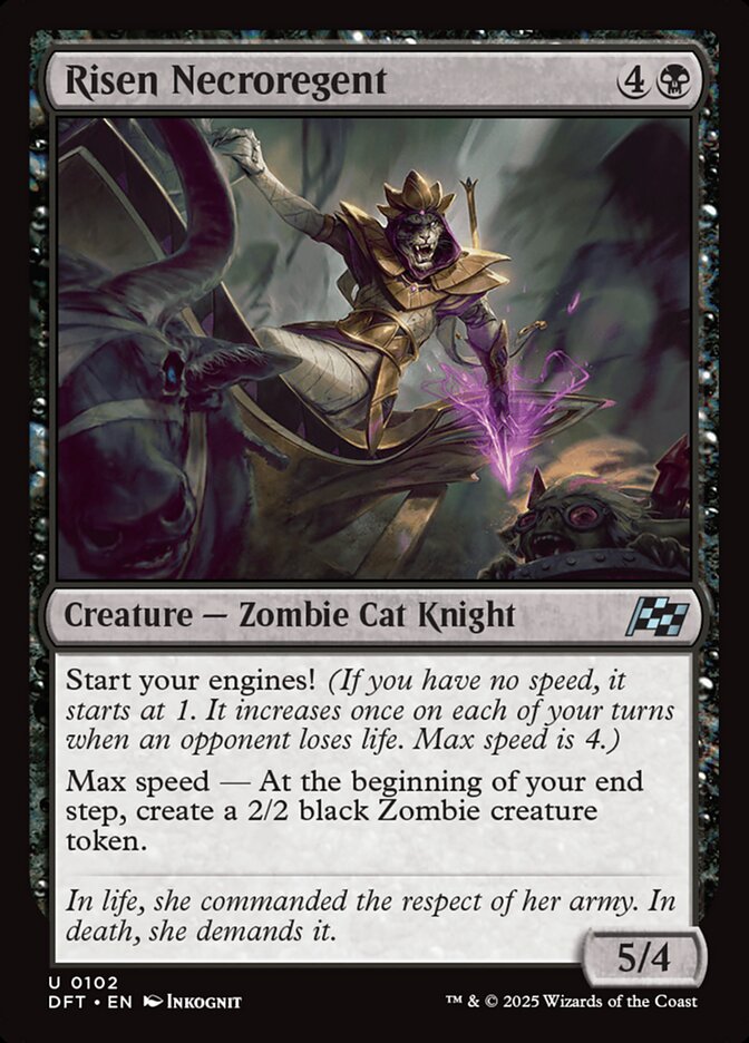 Risen Necroregent – Uncommon Magic: The Gathering card from Aetherdrift (#102)