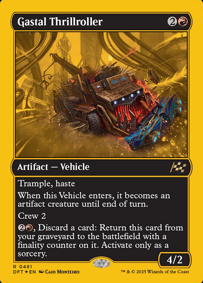 Gastal Thrillroller – Rare Magic: The Gathering card from Aetherdrift (#461)