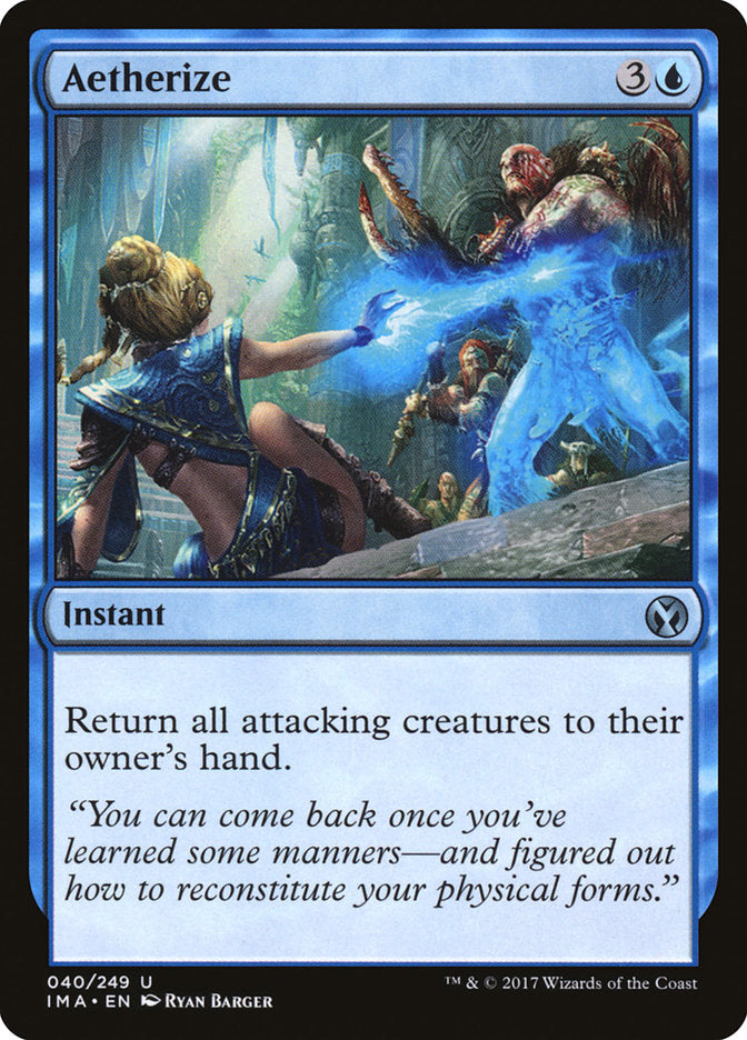 Aetherize – Uncommon Magic: The Gathering card from Iconic Masters (#40)