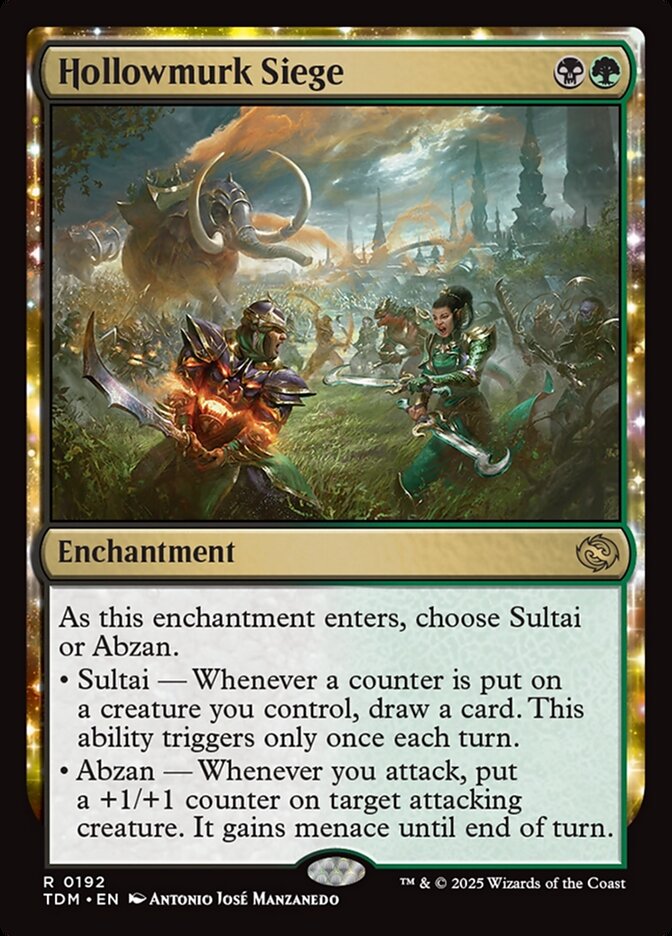 Hollowmurk Siege – Rare Magic: The Gathering card from Tarkir: Dragonstorm (#192)