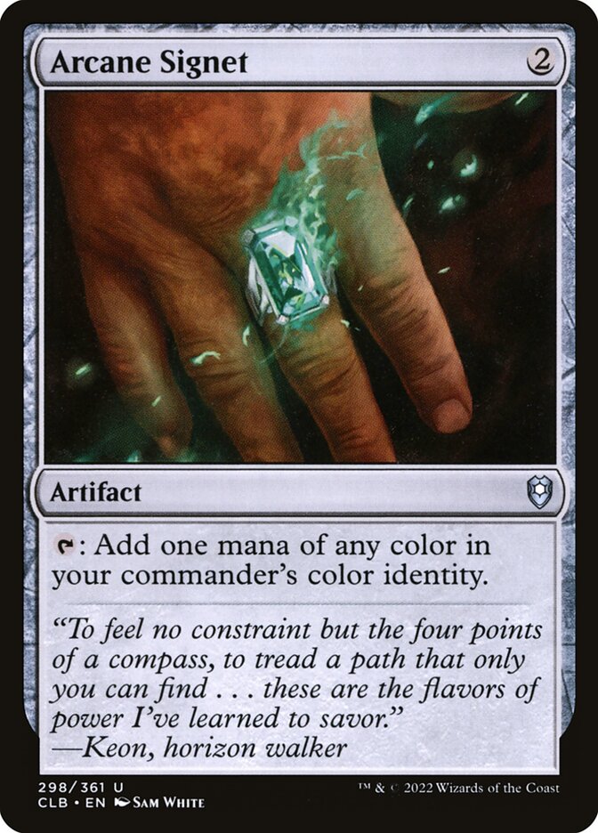 Arcane Signet – Uncommon Magic: The Gathering card from Commander Legends: Battle for Baldur's Gate (#298)