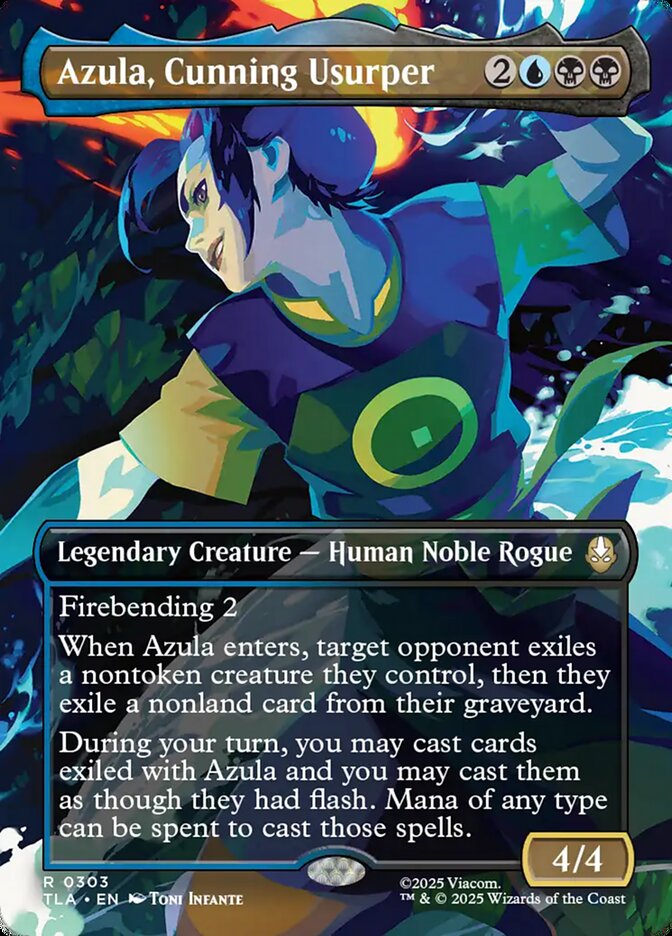 Azula, Cunning Usurper – Rare Magic: The Gathering card from Avatar: The Last Airbender (#303)