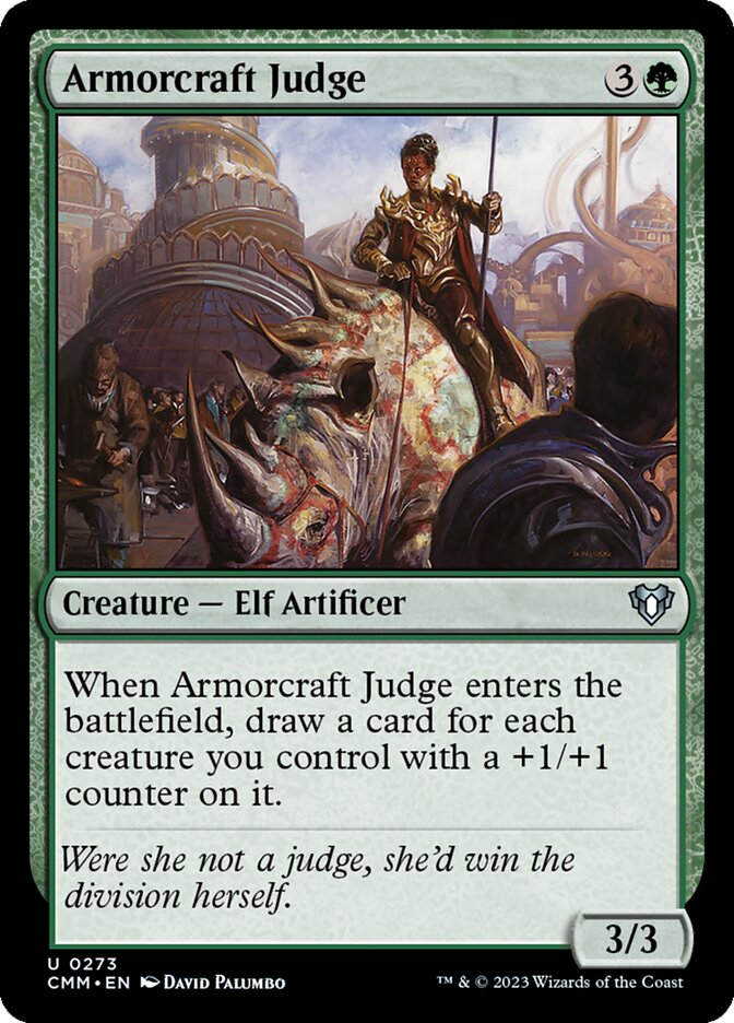 Armorcraft Judge – Uncommon Magic: The Gathering card from Commander Masters (#273)