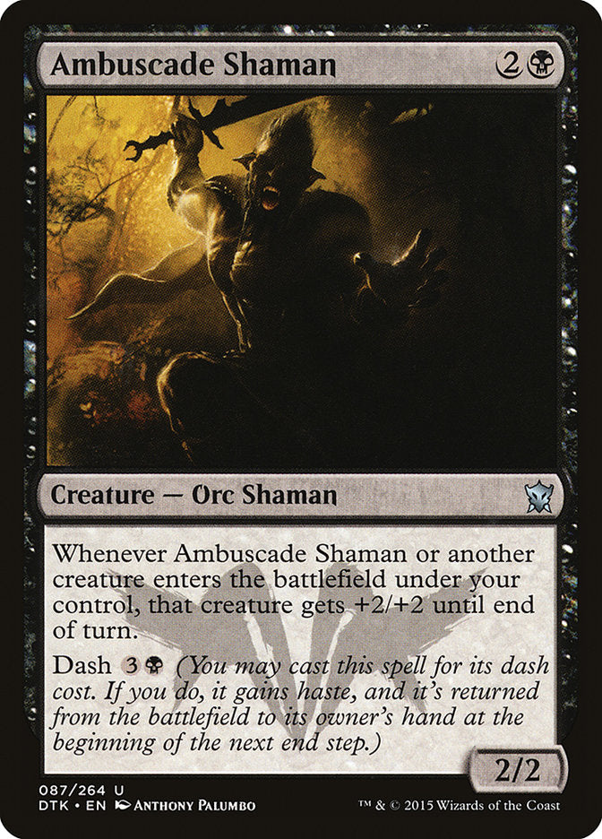 Ambuscade Shaman – Uncommon Magic: The Gathering card from Dragons of Tarkir (#87)