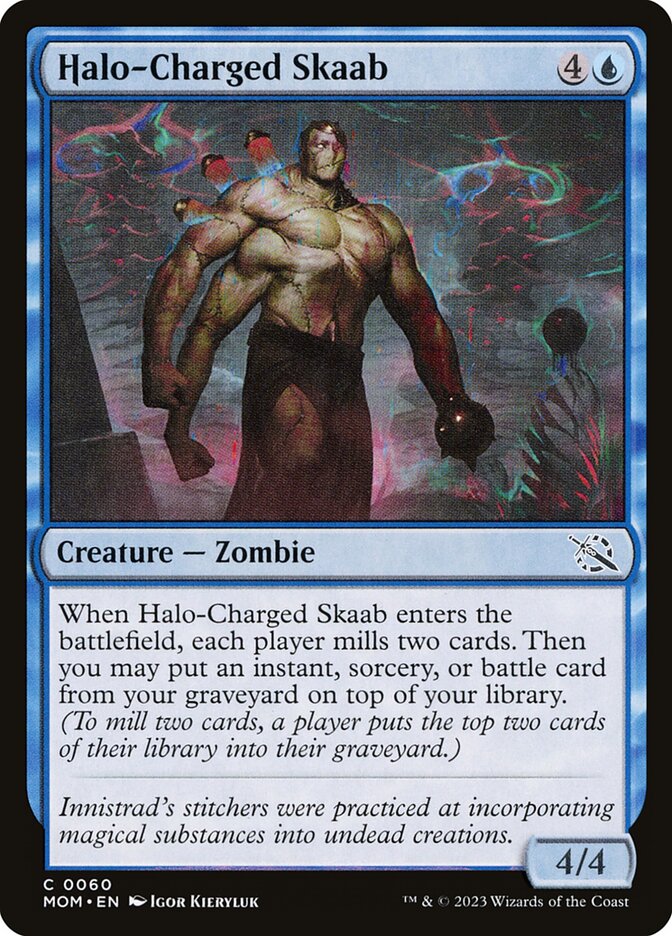 Halo-Charged Skaab – Common Magic: The Gathering card from March of the Machine (#60)