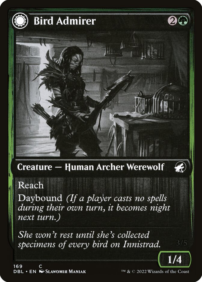 Bird Admirer // Wing Shredder – Common Magic: The Gathering card from Innistrad: Double Feature (#169)