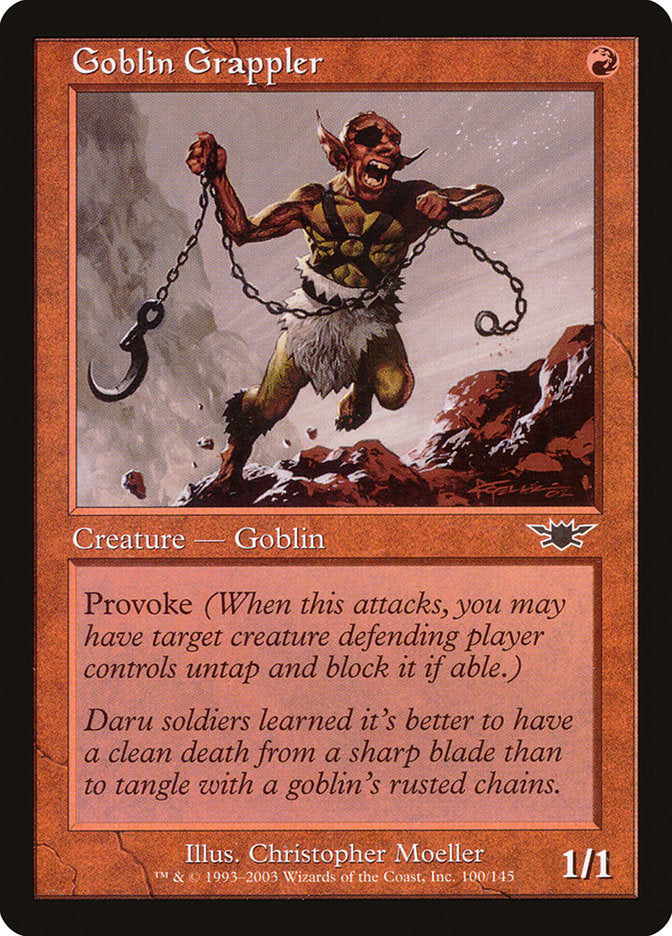 Goblin Grappler – Common Magic: The Gathering card from Legions (#100)