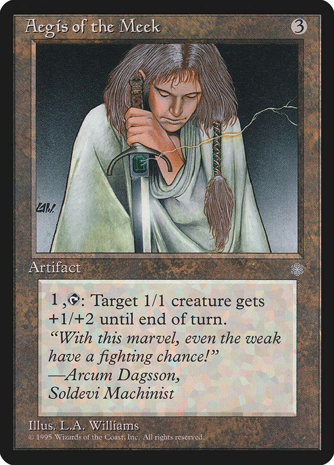 Aegis of the Meek – Rare Magic: The Gathering card from Ice Age (#307)
