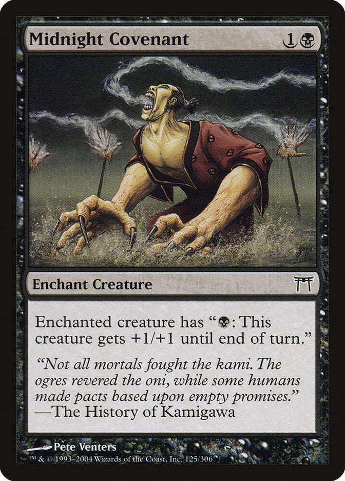 Midnight Covenant – Common Magic: The Gathering card from Champions of Kamigawa (#125)