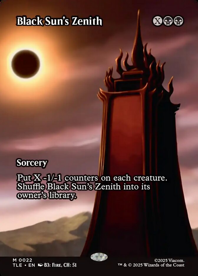 Black Sun's Zenith – Mythic Magic: The Gathering card from Avatar: The Last Airbender Eternal (#22)