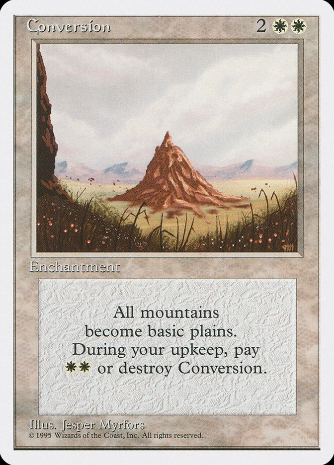 Conversion – Uncommon Magic: The Gathering card from Fourth Edition (#19)