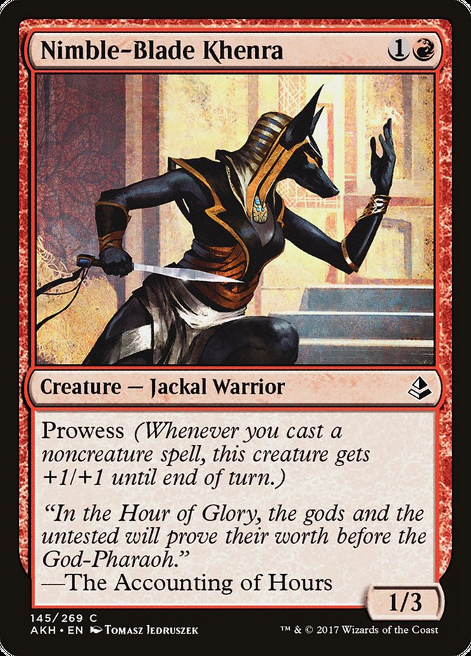 Nimble-Blade Khenra – Common Magic: The Gathering card from Amonkhet (#145)