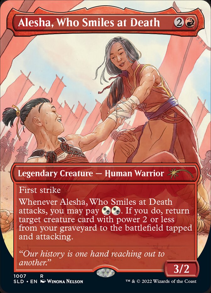 Alesha, Who Smiles at Death – Rare Magic: The Gathering card from Secret Lair Drop (#1007)