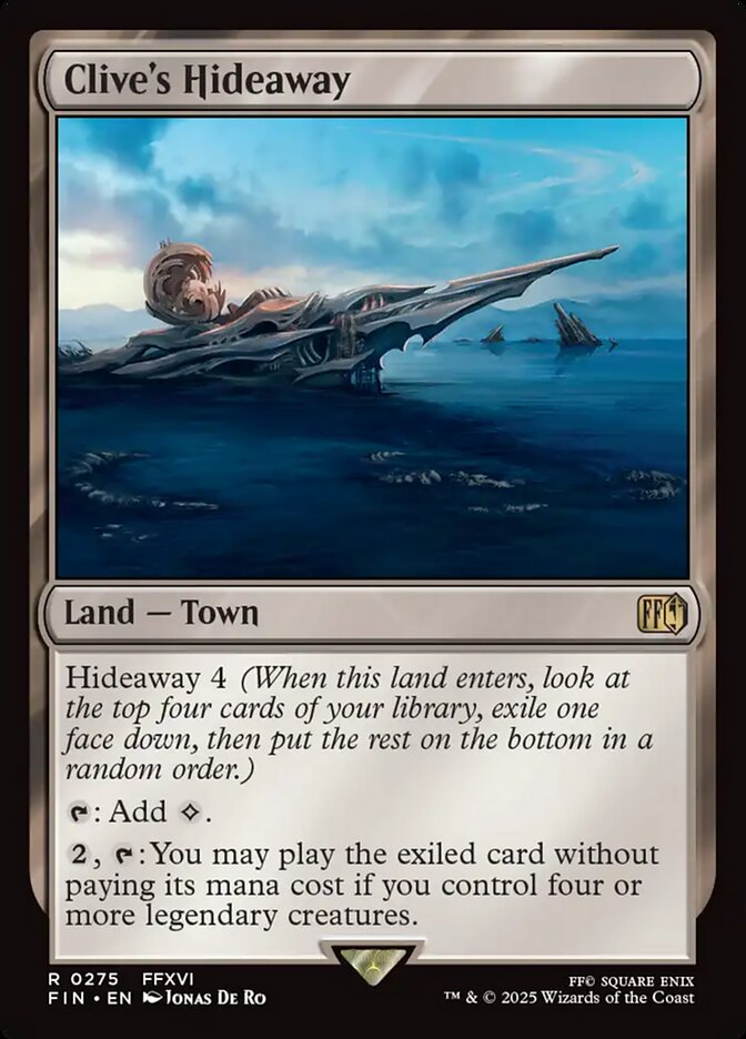 Clive's Hideaway – Rare Magic: The Gathering card from Final Fantasy (#275)