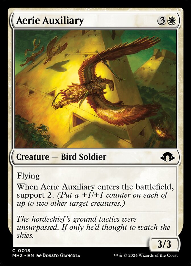 Aerie Auxiliary – Common Magic: The Gathering card from Modern Horizons 3 (#18)